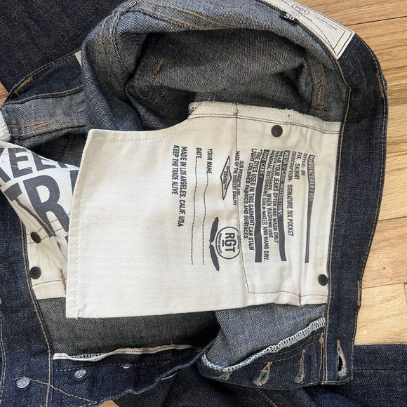 Rogue Territory SK 11oz Selvedge Denim Skinny Jeans Size 30 - Picture 2 of 8